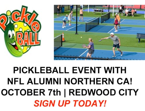 Pickleball Event w/NFL Alumni NorCal October 7th in Redwood City! Sign Up Today!